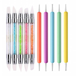 10 tk. Candy Color k&uuml;&uuml;nekunsti pliiatsid Kahe otsaga k&uuml;&uuml;nte t&auml;ppimispliiatsid Silikoonist nikerduspliiatsid Manik&uuml;&uuml;ri t&ouml;&ouml;riistad