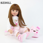 BZDOLL 60cm Reborn mudilane nukkt&uuml;druk (Pehmest silikoonist j&auml;semed, riidest korpus) 24-tolline Princess Baby Alive Bebe Armas s&uuml;nnip&auml;evakingitus m&auml;ngumaja m&auml;nguasi 60cm Doll, Brown eyes