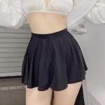 Uued naiste elastsed k&otilde;rge v&ouml;&ouml;kohaga kitsad l&auml;bipaistvad plisseeritud seelikud &ouml;&ouml;klubi kandmine elastne l&uuml;hike miniseelik