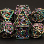 &Otilde;&otilde;nesmetallist Dnd t&auml;ringukomplekt vangikongi ja draakonivere D+D t&auml;ringud D20 D12 D10 D9 D8 D6 D4 RPG vask pol&uuml;hedra rollim&auml;ngut&auml;ringud 1