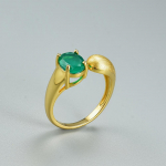 Bolaijewelry Trend naturaalne roheline ahhaat ovaalne 6*8mm s&otilde;rmus k&otilde;rvar&otilde;ngad ehted Vintage v&auml;limusega komplekt 925 h&otilde;bedast naiste peened ehted Resizable roheline