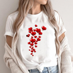 Riietus Suvine armastuskiri Lilletrend 90ndate armas graafiline t-s&auml;rk, naiste T-s&auml;rk, vabaaja l&uuml;hikeste varrukatega naiste moodne T-s&auml;rk 3XL