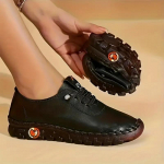 Pehmest nahast kingad Mugavad lamedad n&ouml;&ouml;rkingad veisek&otilde;&otilde;luse tald, pehme p&otilde;hjaga pehme pind, suures suuruses naiste kingad 40