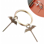 2 tk SIM-kaardi salve n&otilde;elaga nahkhiir, roostevabast terasest s&otilde;rmk&uuml;bar, universaalsed mobiiltelefonid 2pcs