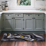 Must hall marmorist vaiba jooksur elutuppa libisemisvastased k&ouml;&ouml;gimatid p&otilde;randale Voodimatid magamistoa kodukaunistamiseks 40x60cm