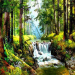 Tree DIY 5D Teemantmaaling T&auml;isringi puur Scenery Moutains Teemanttikandid Mosaiik Maastikukunsti komplektid Kodukaunistus Full Round 20x20CM