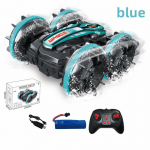 2,4G amfiib kaherežiimiline kaugjuhtimispuldiga s&otilde;iduki paak Stunt Rc auto Kahepoolne veerev auto, laste elektrim&auml;nguasjad poistele with 1 handle