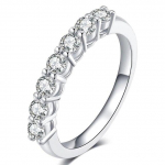 0 ,7 ct 3 mm moissanite teemant pulmapaelad s&otilde;rmus D v&auml;rvi 925 sterling h&otilde;bedane igavik kihlas&otilde;rmused kingitus naistele 15