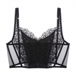 TERMEZY seksikas pitsist rinnahoidja naistele traadita vestiga aluspesu armas naiste pulm Bralette prantsuse korsett rinnahoidjad tikandiga pesu XL valge