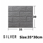 3/5/10 tk 30 * 35 cm 3D isekleepuvad seinakleebised kodukaunistuse taustakleebised Vee- ja niiskuskindlad 10pcs 30*35cm