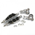 1 paar 1 1/4  universaalsed mootorratta jalapulgad Highway jalapedaali mootori p&otilde;rkevarda kaitse jalatoe klambri kinnitus Harley Chopperile