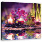 L&otilde;uenditr&uuml;kk Spa Purple Orchid Candle 30x30 lilla
