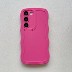 Wave Border &uuml;hev&auml;rviline Samsung A54 A73 A33 5G Galaxy S23 Ultra A71 A52 S22 S21 FE A34 5G TPU p&otilde;rutuskindel kate koos randmepaelaga Samsung A54 5G
