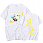 Jaapani anime Lucy Cyberpunk Edgerunners T-s&auml;rgid tr&uuml;kitud meeste naiste l&uuml;hikeste varrukatega T-s&auml;rk Suurem&otilde;&otilde;tmeline hubane Harajuku t&auml;navar&otilde;ivad XS valge