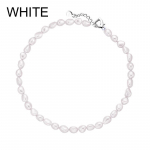 FENASY naiste pruudi pulmapidu 8&ndash;9 mm looduslik mageveep&auml;rli kaelakee naiste ehete aastap&auml;ev 43cm valge