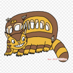 Kassibuss Totoro Catbus Satsuki Kusakabe Triikraud soojus&uuml;lekandel Printimine Vin&uuml;&uuml;lplaastrid Kleebis riietele Ise ise tehke aplikatsioonid pestavad plaastrid