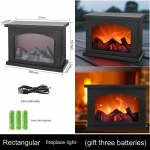 Simulatsioon kamin Loomingulised v&auml;ikesed kaunistused Kodu Pehme kaunistus K&auml;sit&ouml;&ouml; K&uuml;&uuml;nlajalg Simulatsioon Dekoratsioon Led s&ouml;ega d&uuml;naamiline leegiga tuulelamp D