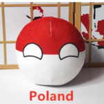 20cm Polandball Pl&uuml;&scaron;inukk Riigipall Anime L&uuml;hike T&auml;idetud Pl&uuml;&uuml;sist M&auml;nguasi Latvia