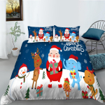Kodune voodipesukomplekt J&otilde;ulutekk ja padjap&uuml;&uuml;r Voodipesukomplekt AU/EU/US T&auml;issuuruses voodipesu kaunistus Baby 100x135cm