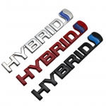 Metallist Chrome HYBRID Letter Logo Embleemi m&auml;rgikleebis, mis sobib universaalautole h&otilde;be
