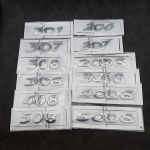 Kvaliteetne 3D ABS Auto Tagaluugi Kleebis Embleem M&auml;rk T&auml;hed Kleebis 206 207 301 307 308 408 508 Autotarvikutele 206 h&otilde;be