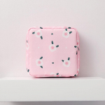 1 tk Naiste tampooni hoiukott H&uuml;gieenisidemete kott Salvr&auml;tikud Kosmeetikakott S&auml;ilituskott Naiste kosmeetikakott HMM roosa