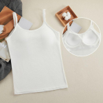 Modal Suspender Vest naiste rinnahoidja padi Mitmek&uuml;lgne rinnahoidja tasuta integreeritud aluspesu XXL valge