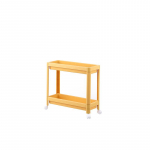 2/3 kihti riiulid kodumasinate k&ouml;&ouml;gi ratastega hoiuriiul Mobiilne vannituba k&uuml;lmkapp k&uuml;lje&otilde;mblus hoiustamisorganid Two layers-yellow