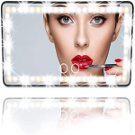 Autovisiiri peegel LED-valgusega laetava autopeegli valgusega autovisiiri vanitypeegel 3 valgusrežiimiga Uuenduslikud autopeegli lisatarvikud meigipeegli 26x13x2cm