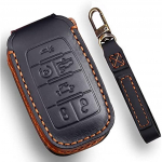 Nahast v&otilde;tmeta kaugjuhtimispult Smart auto v&otilde;tmehoidja katte&uuml;mbris, mis &uuml;hildub Dodge RAM 1500 2019-2022 musta 4 nupuga 18x10x1cm