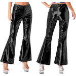 Naiste l&auml;ikivad metallilised diskop&uuml;ksid, alt laienevad p&uuml;ksid, Cosplay tantsupeo lava kost&uuml;&uuml;m S must