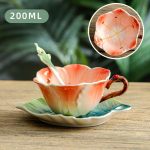 P&auml;evalilleemailist portselankruusid Hibiskuse keraamiline kohvitass Clivia Original Taza Copo kodukaunistus