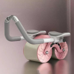 Plank Trainer Push Up Tervislik K&otilde;huratas Automaatne tagasil&ouml;&ouml;gi K&otilde;hulihaste Treening Leibkonnamudel roosa