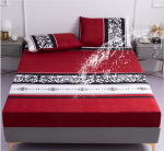 Veekindlale tr&uuml;kitud voodile paigaldatud voodimadrats katab nelja nurka elastse linaga voodi jaoks Libisemisvastased voodilinad (Ilma padjap&uuml;&uuml;rita) 90*200+30cm Only a sheet