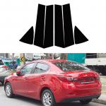 6 tk auto samba postid Ukse akna trimmikatte kleebised Mazda Demio 2014-2019/Toyota Yarise 2019-2020 v&auml;lisosad