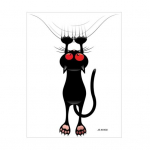 Silmad Kassi j&auml;&auml;tunud pind Auto seinakaunistus Isekleepuv libisemisvastane Suurep&auml;rane kleepuv eemaldatav kleebis must