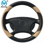 DERMAY autorooli kate mikrokiust nahast M suurus Kia ford vw peugeot lada skoda jne jaoks. V&auml;lisl&auml;bim&otilde;&otilde;t 37-38,5cm must