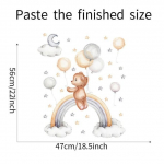 Armsad multifilmi karuj&auml;nku t&auml;hekuu seinakleebised lastetubadele beebitoa seinakaunistus tapeet T&uuml;drukute poiste magamistoa lasteaia kleebis