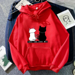 2023. aasta meeste ja naiste s&uuml;gis- ja talvepaarid Fashion Plus Velvet kapuutsiga vaba topp S punane