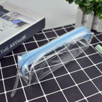 Uus l&auml;bipaistev PVC pliiatsikott Kooli pliiatsikarbid t&uuml;drukutele Tudengite kirjatarvete kott Armas pliiatsikott Kontoritarbed Naiste kosmeetikakott valge