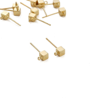 Vaskruudukujulised V&auml;ikesed ruudukujulised rippuvad k&otilde;rvar&otilde;ngad meisterdamiseks ehete valmistamiseks k&auml;sit&ouml;&ouml;tarvikute jaoks 7x16mm 2pcs