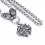 1tk meeste vintage viking Odin Tomahawk Crow ripats kaelakee, p&otilde;hjamaise kaelakee punk hip hop kaelakee naiste amulett ehted aksessuaarid s&uuml;nnip&auml;eva kingitus 55cm h&otilde;be