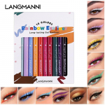 LANGMANNI 12 Color Eyeliner Cover Holding Makeup, Not Halo, Matte Color Eyeliner Set 12pcs