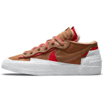 sacai x Nike Blazer Low British Tan Unisex tossud Light-British-Tan Valge University-Red DD1877-200 38