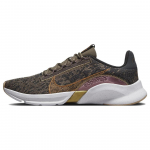 Nike SuperRep Go 3 Next Nature Flyknit Premium Oliivihall Metallik Vask Naiste Tennised Tume Suitsuhall Lilla Suits DQ4679-001 36