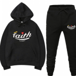 Hoodie Pullover S&uuml;gis- ja Talvine S&uuml;da FACTH Inglise kirjatr&uuml;kiste komplekt vabaaja spordikomplekt Kaheosaline kapuuts ja p&uuml;ksid S sinine