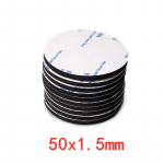 Nailonist isekleepuv &uuml;mmargune takjakinnitusrihm tugeva kahepoolse isekleepuva libisemisvastase padjaga, must 5cm 50MM 10PC must