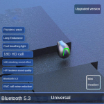 N&auml;htamatu juhtmeta k&otilde;rvaklapp Mini Bluetooth 5.3 k&otilde;rvaklappidega, m&uuml;rav&auml;hendusega HiFi stereok&otilde;rvaklapid TWS-i mikrofoniga spordipead