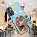 V&auml;rvitud mustriga telefoni&uuml;mbris P&otilde;rutuskindel pehmest silikoonist TPU kaitsev telefoni&uuml;mbris Samsungi kaanele Samsung A01