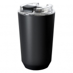 Roostevabast terasest vaakum isolatsioonitass silikoonkaanega isoleeritud trumliga reisikohvikruus lekkekindel korduvkasutatav kahekordse seinaga kohvikumm 280ml valge